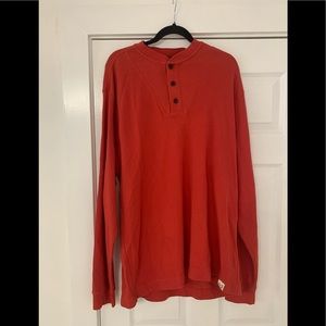 Chaps Orange Long Sleeve Shirt XL